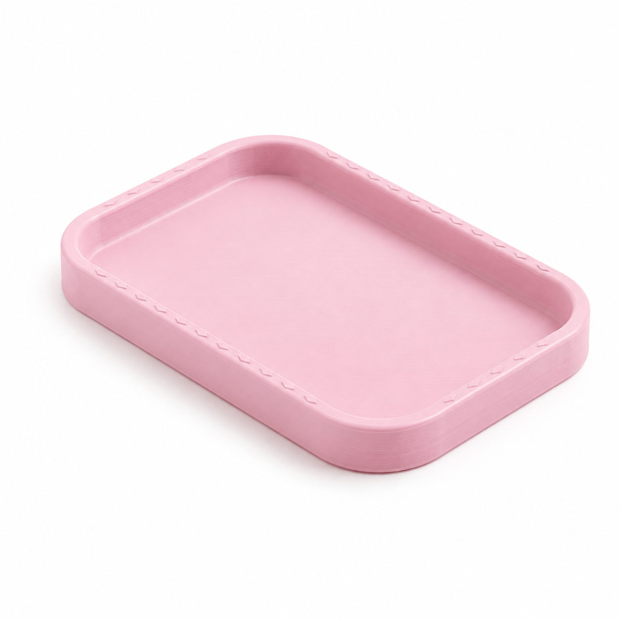 CAD-based finish study of The Vanity Tray in Blush